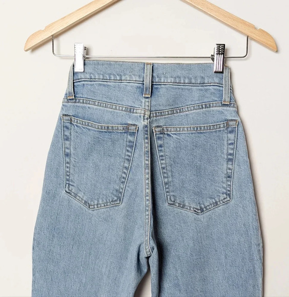 HELMUT LANG Femme Hi Boot Cut Flare Jeans Light Stone Blue 25 - Picture 11 of 14